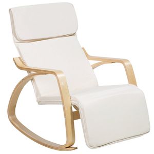 Beliani WESTON - Schommelfauteuil-Beige-Polyester