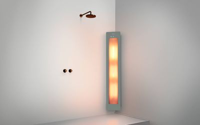 Sunshower One L opbouw hoek met infrarood organic grey