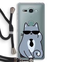 Cool cat: Sony Xperia XZ2 Compact Transparant Hoesje met koord