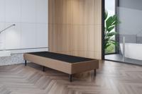OP=OP Vaste Boxspring Box Zonder Matras 80 x 200 Donkerbeige
