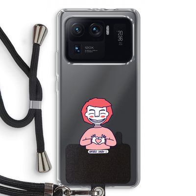 Hartje: Xiaomi Mi 11 Ultra Transparant Hoesje met koord