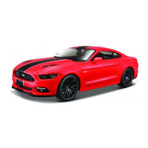 Modelauto Ford Mustang GT 2015 rood schaal 1:24/20 x 8 x 5 cm   -