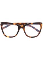 Saint Laurent Eyewear lunettes de vue à monture papillon - Marron Saint Laurent Eyewear lunettes de vue à monture papillon - Marron