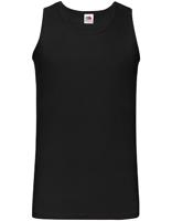 Fruit Of The Loom F260 Valueweight Athletic Vest - Black - M - thumbnail