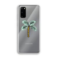 Palmboom: Samsung Galaxy S20 Transparant Hoesje