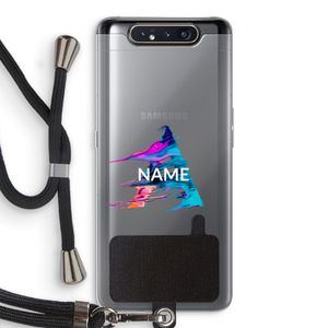 Abstract Spectrum: Samsung Galaxy A80 Transparant Hoesje met koord