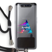 Abstract Spectrum: Samsung Galaxy A80 Transparant Hoesje met koord