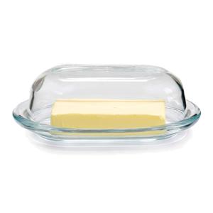 Pasabahce botervloot - met afsluitbare deksel - glas - 19 x 12 x 6 cm   -