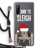 Came To Sleigh: Sony Sony Xperia 10 III Transparant Hoesje met koord Came To Sleigh: Sony Sony Xperia 10 III Transparant Hoesje met koord