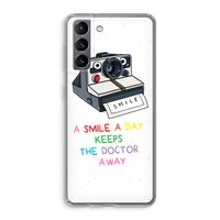 Smile: Samsung Galaxy S21 Transparant Hoesje