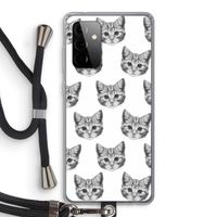 Kitten: Samsung Galaxy A72 5G Transparant Hoesje met koord