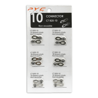 Pyc P.y.c. kettingschakel 10 speed per 6 stuks op kaart