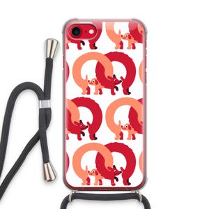 Dogs: iPhone SE 2020 Transparant Hoesje met koord