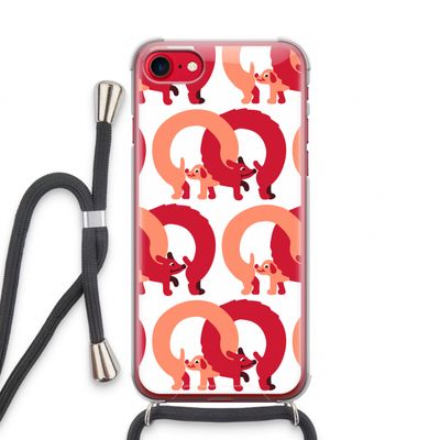Dogs: iPhone SE 2020 Transparant Hoesje met koord