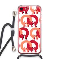 Dogs: iPhone SE 2020 Transparant Hoesje met koord Dogs: iPhone SE 2020 Transparant Hoesje met koord