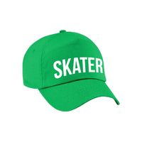 Stoere Skater pet groen voor meisjes en jongens   -