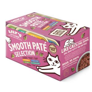 Lily&apos;s Kitchen Paté kip, lam, kalkoen met eend, kip met wild natvoer kat 8 x 85 g