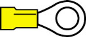 Geïsoleerde Ringkabelschoen M5 voor draad 4,0-6,0 mm2 100 stuks klemko 101150