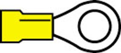 Geïsoleerde Ringkabelschoen M5 voor draad 4,0-6,0 mm2 100 stuks klemko 101150