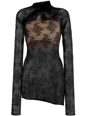 Amazuìn haut transparent Ilenia - Noir