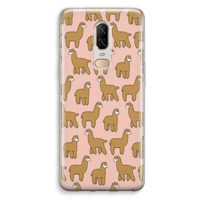 Alpacas: OnePlus 6 Transparant Hoesje