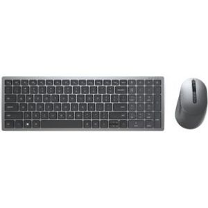 Dell KM7120W Qwerty US RF & BT Draadloos Desktopset - Grijs, Zwart