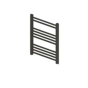 Designradiator Boss & Wessing Vertico Multirail 60x40 cm Antraciet Zij-Onderaansluiting Boss & Wessing