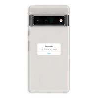 Reminder: Google Pixel 6 Pro Transparant Hoesje