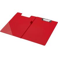 Q-CONNECT klemplaat, PP, ft A4, dubbel, rood