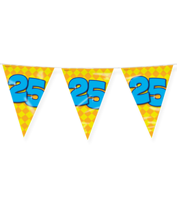 Happy Verjaardag Vlaggenlijn 25 Jaar (10m)