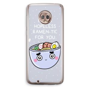 I'm A Hopeless Ramen-Tic For You: Motorola Moto G6 Transparant Hoesje