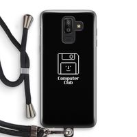 Hello: Samsung Galaxy J8 (2018) Transparant Hoesje met koord Hello: Samsung Galaxy J8 (2018) Transparant Hoesje met koord