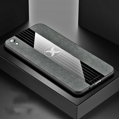 RoR OPPO R9 plus XINLI stiksels doek Textue schokbestendig TPU beschermhoes (grijs)