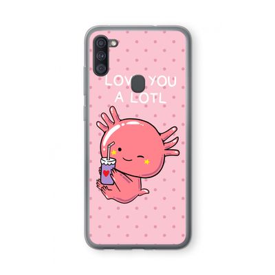 Love You A Lotl: Samsung Galaxy A11 Transparant Hoesje