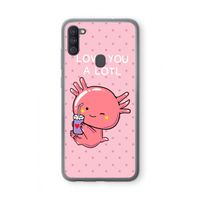 Love You A Lotl: Samsung Galaxy A11 Transparant Hoesje
