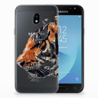 Smartphone hoesje Samsung Galaxy J3 2017 Watercolor Tiger