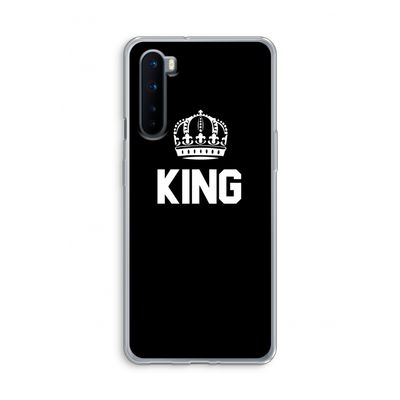 King zwart: OnePlus Nord Transparant Hoesje