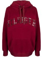 Tommy Hilfiger hoodie à logo brodé - Rouge - thumbnail