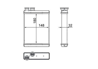 Kachelradiateur, interieurverwarming AH266000S