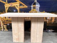 Steigerhouten Statafel Luxe - Robuuste Bartafel voor Horeca, Tuin of Feest