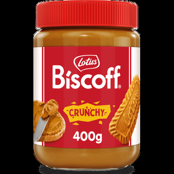 Lotus Biscoff speculoos pasta crunchy 400 g bij Jumbo