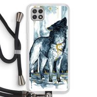Bleeding Soul: Samsung Galaxy A22 4G Transparant Hoesje met koord