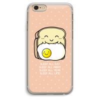 Sleep All Day: iPhone 6 Plus / 6S Plus Transparant Hoesje