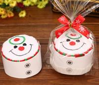 Kerst creatieve cake handdoek gift washandje Kerstmis schattig handdoek presenteert (sneeuwpop) Kerst creatieve cake handdoek gift washandje Kerstmis schattig handdoek presenteert (sneeuwpop)