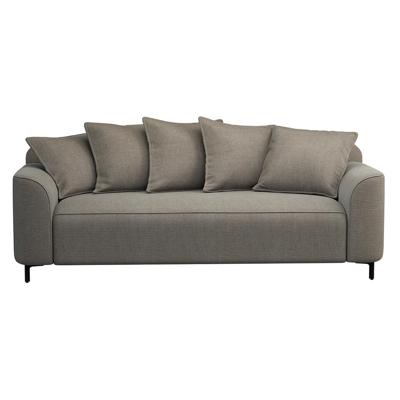 Leen Bakker - Bank Elsa 3-zits - Eden - Stof - Taupe - 99x228x84 Cm