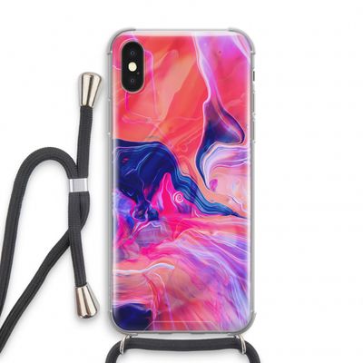 Earth And Ocean: iPhone XS Transparant Hoesje met koord