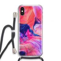 Earth And Ocean: iPhone XS Transparant Hoesje met koord