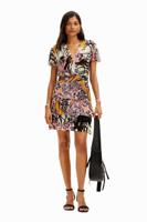 Mini-jurk orchideeën M. Christian Lacroix - MATERIAL FINISHES - S