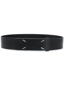 Maison Margiela ceinture à surpiqûres - Noir