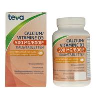 Teva Calcium / Vitamine D 500mg/800IE kauwtablet Teva Calcium / Vitamine D 500mg/800IE kauwtablet